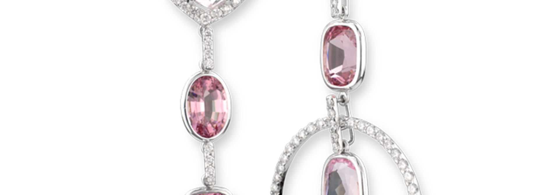 Morganite & Pink Spinel Earrings