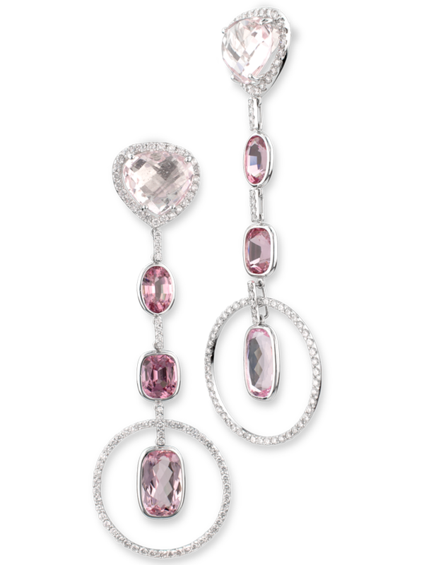 Morganite & Pink Spinel Earrings