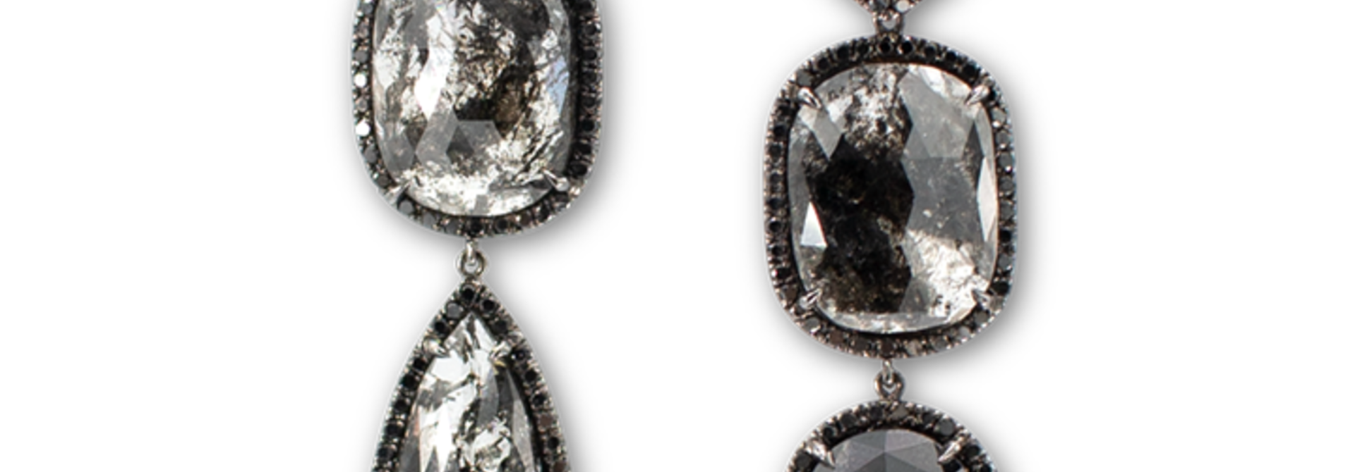 Black Diamond Slices & Black Diamond Earrings
