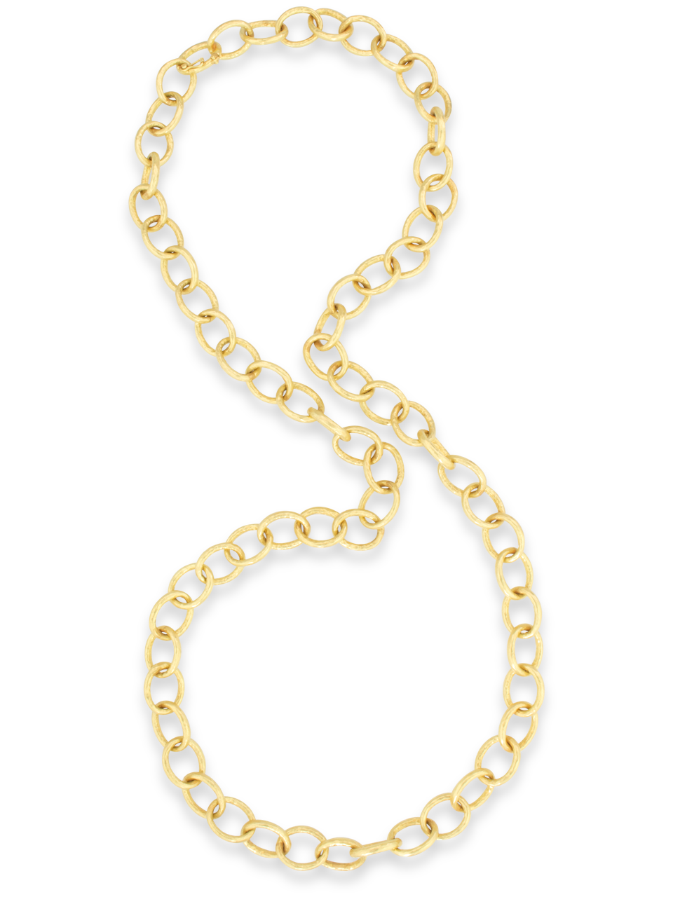 Gold Link Chain Necklace-1