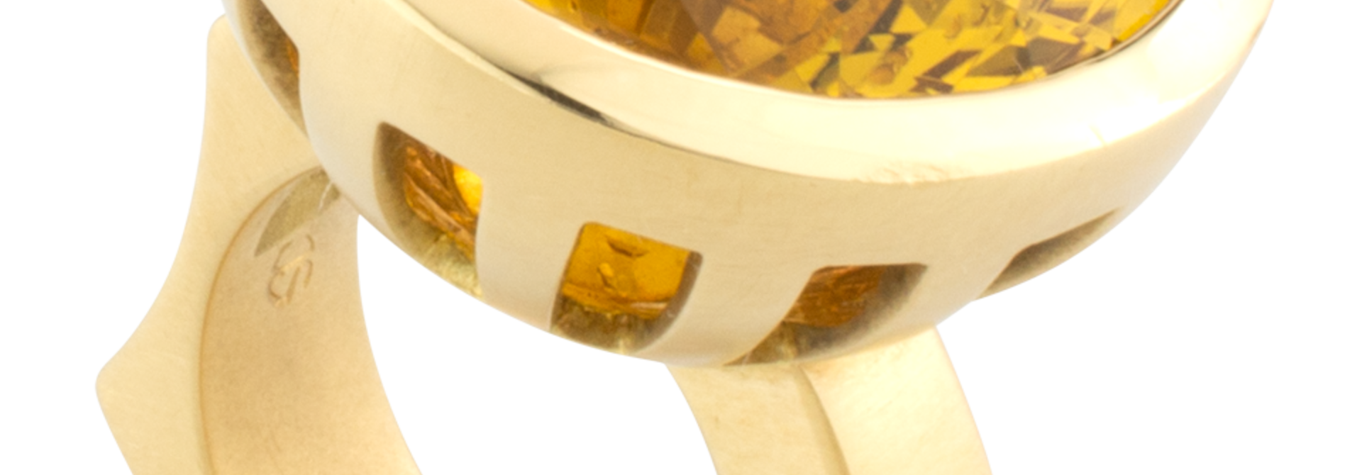 Yellow Citrine Ring