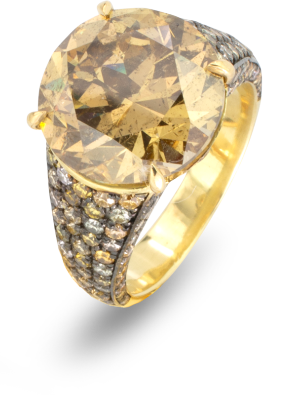 Maple Yellow Diamond Ring