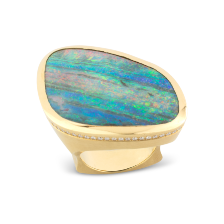 Boulder Opal Ring