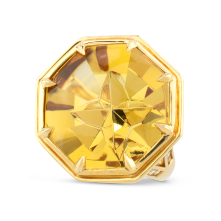 Golden Beryl & Yellow Sapphire Ring