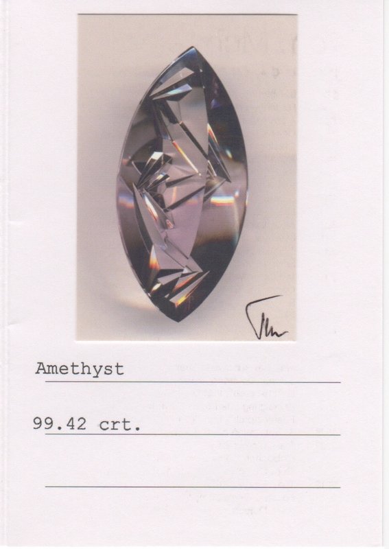 Amethyst & Pastel Rosecut Sapphire Bracelet Cuff