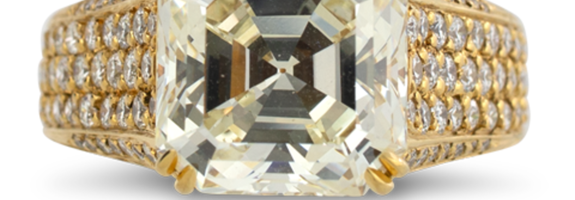 Asscher Cut Diamond Ring