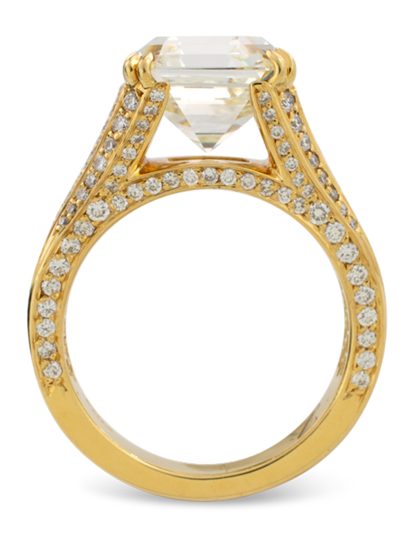 Asscher Cut Diamond Ring