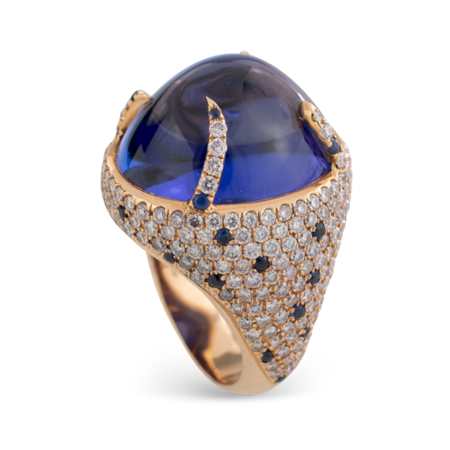 Tanzanite and Diamond Ring