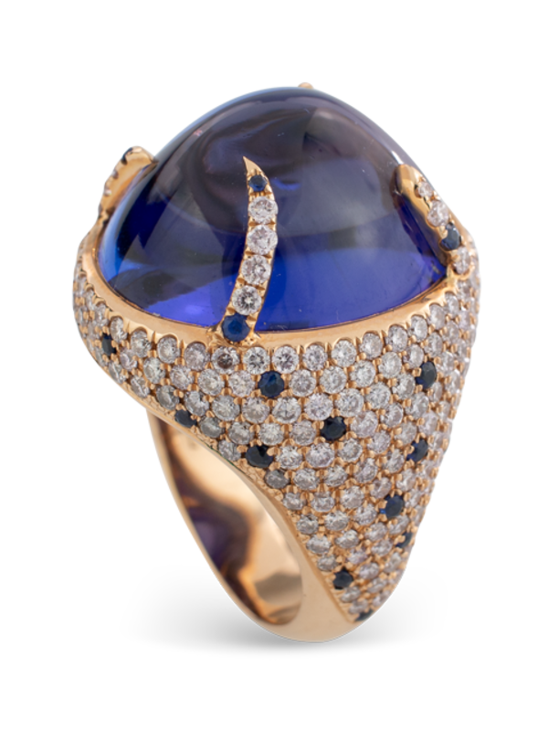 Tanzanite and Diamond Ring