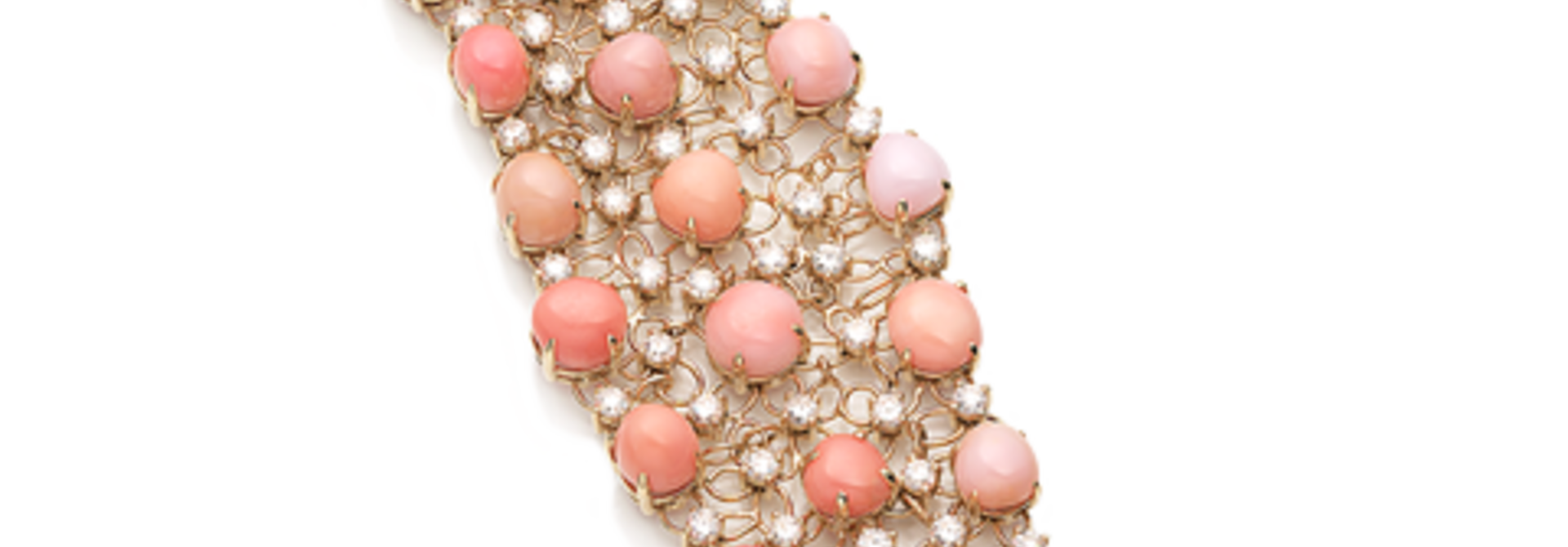 Conch Pearl and Diamond Bracelet