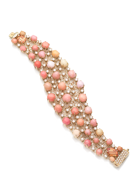 Conch Pearl and Diamond Bracelet-1