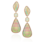 White Crystal Opal Earrings