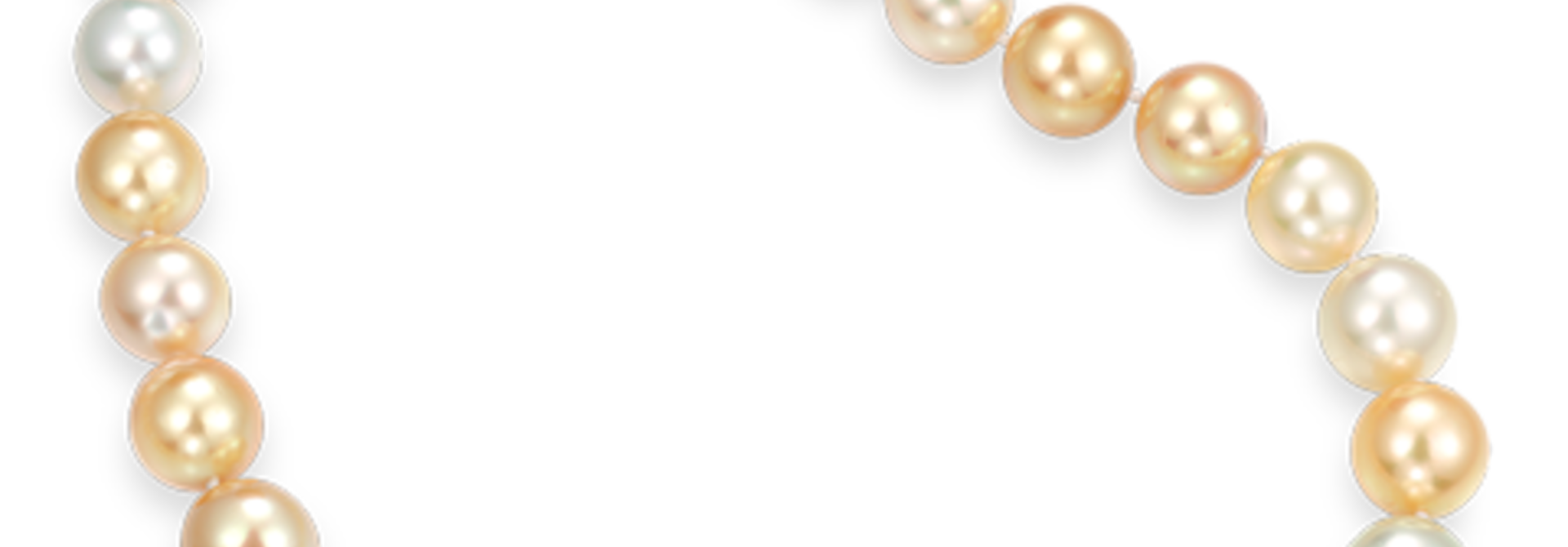 Multi-Color Golden South Sea Pearl Necklace