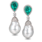 South Sea Baroque Pearls & Blue Green Tourmaline Earrings