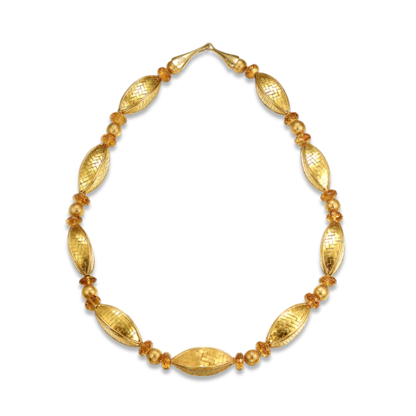 Citrine & Gold Necklace - 26"