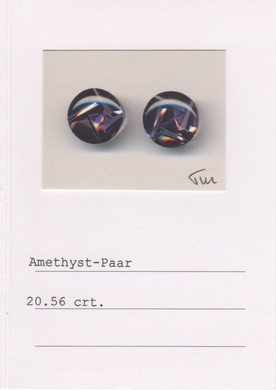Moonstone and Amethyst Earrings