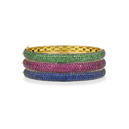 Colored Gemstone Bangle