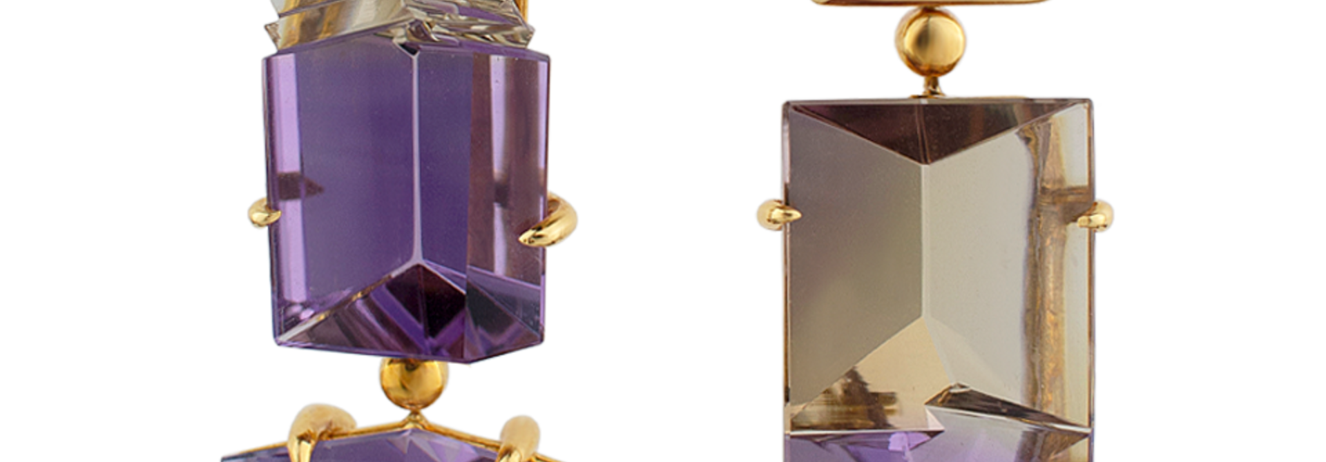 Amethyst & Ametrine Earrings