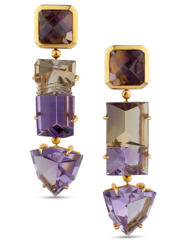 Amethyst & Ametrine Earrings