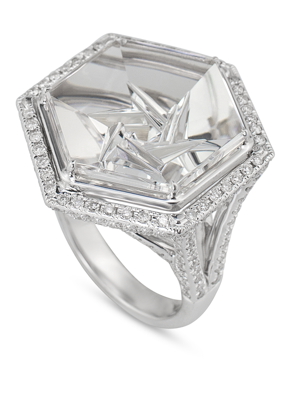 Crystal | Rock Crystal Quartz Ring-2