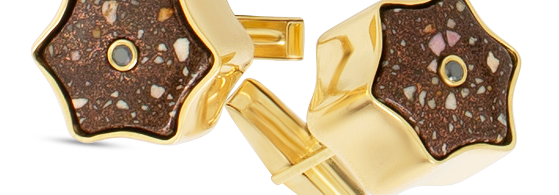 Star Copper Matrix Cufflinks