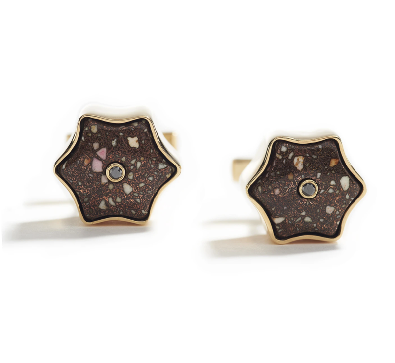 Star Copper Matrix Cufflinks