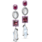 Spinel, Tourmaline & Silver Moonstone Earrings