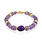 Amethyst and Gold Bracelet - 7"