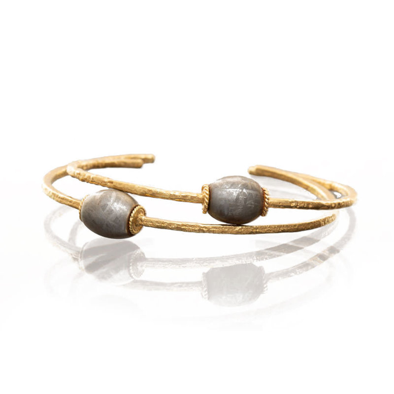 Meteorite Bead Bangle