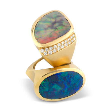 Black Opal Ring