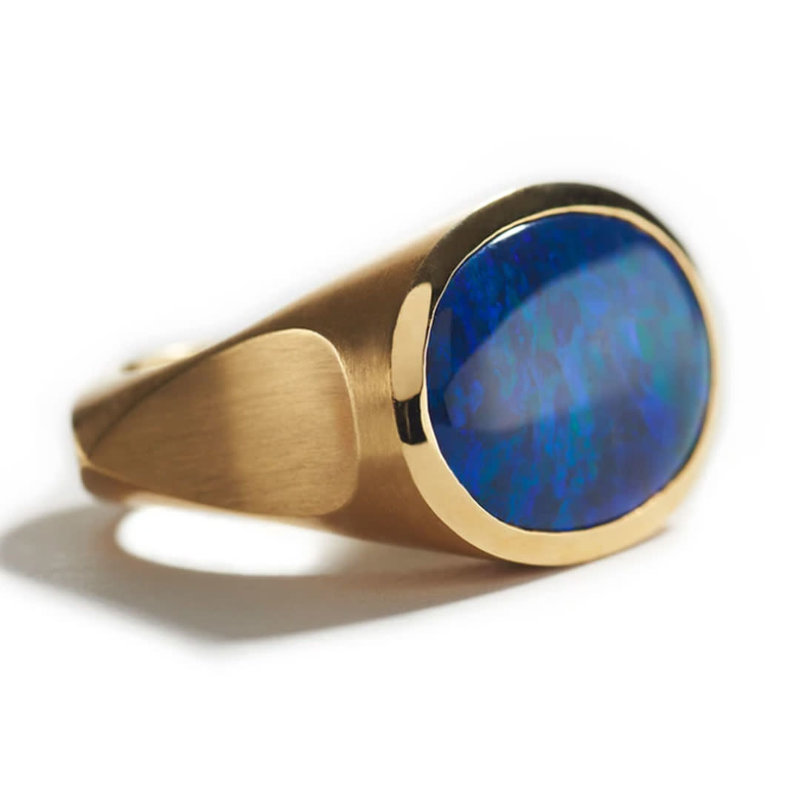 Black Opal Ring