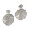 Diamond Slice Round Earrings