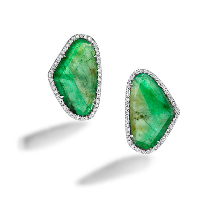 Emerald Slice Earrings