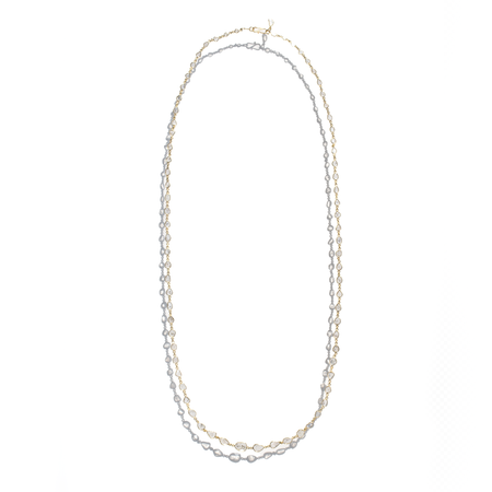 Diamond Slice Necklace - 36"