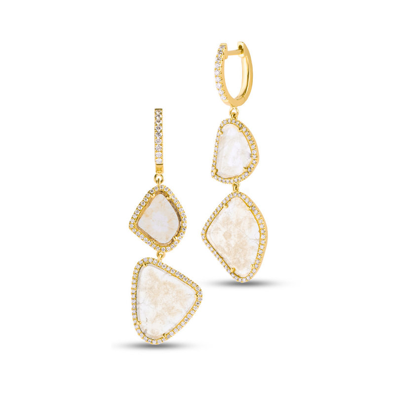 Diamond Slice Duo Earring