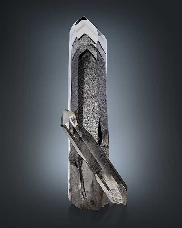 Quartz & Graphite Inclusions Specimen Fine Jewelry by Tamsen Z