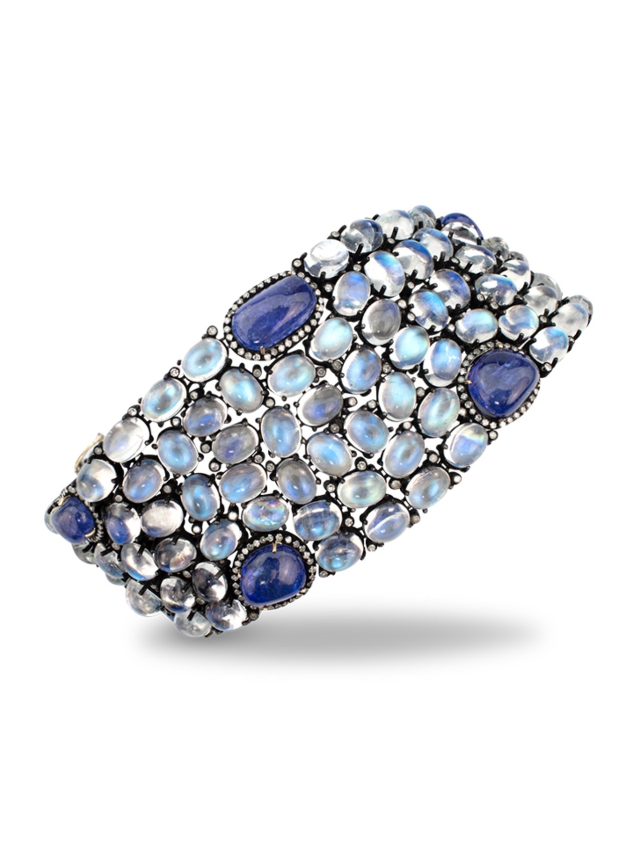 Moonstone and Tanzanite Bracelet