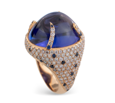 Tanzanite and diamond ring