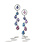 Lavender and Blue Spinel Earrings