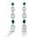 Aquamarine & Tourmaline Earrings