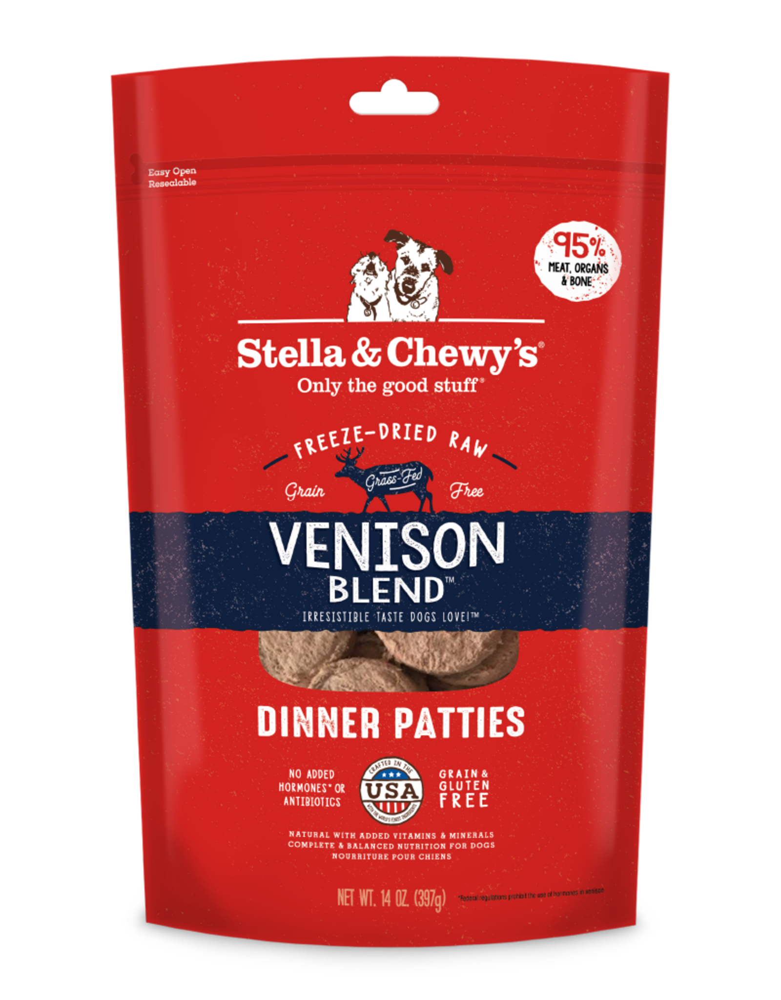 STELLA & CHEWY'S Stella & Chewy's | Venison Blend Freeze Dried Patties 14 oz.