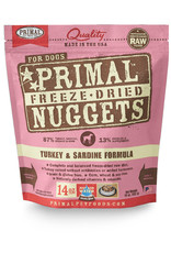 PRIMAL PET FOODS Primal | Freeze Dried Nuggets Canine Turkey & Sardine Formula 14 oz