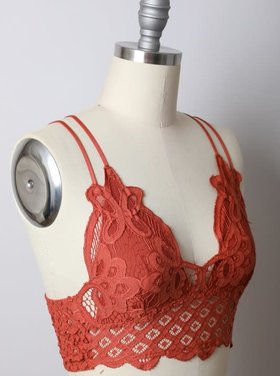 rust bralette