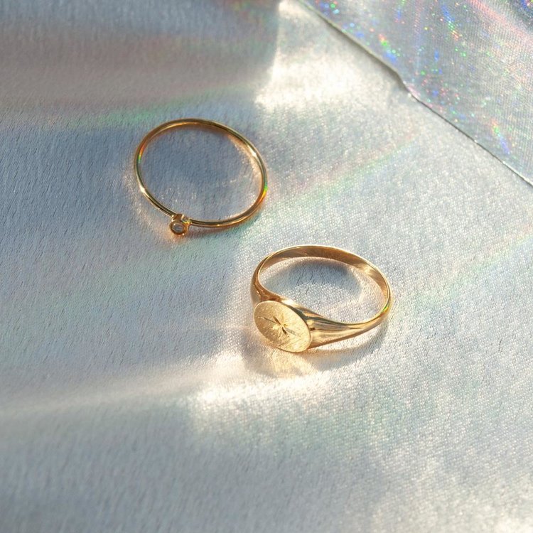 WELLDUNN WELLDUNN - "Sirius" 24K Gold Plated Ring