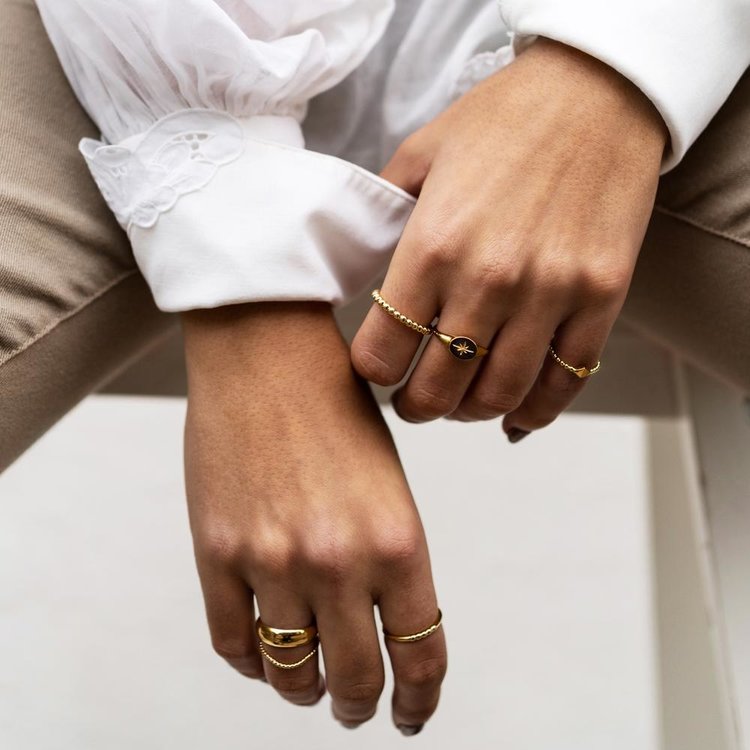 WELLDUNN WELLDUNN - "Sirius" 24K Gold Plated Ring