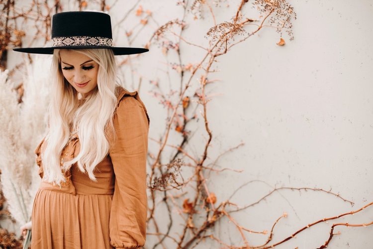 West Von WEST VON - "Stevie" Wide Brim Boater