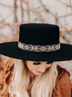 West Von WEST VON - "Stevie" Wide Brim Boater