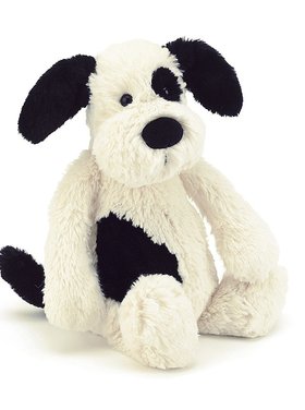 Jellycat Jellycat - Bashful Black & Cream Puppy Medium