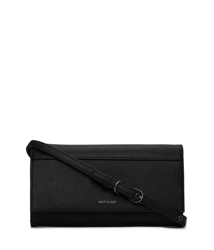 Matt & Nat Matt & Nat - LETTE Black Vintage Wallet
