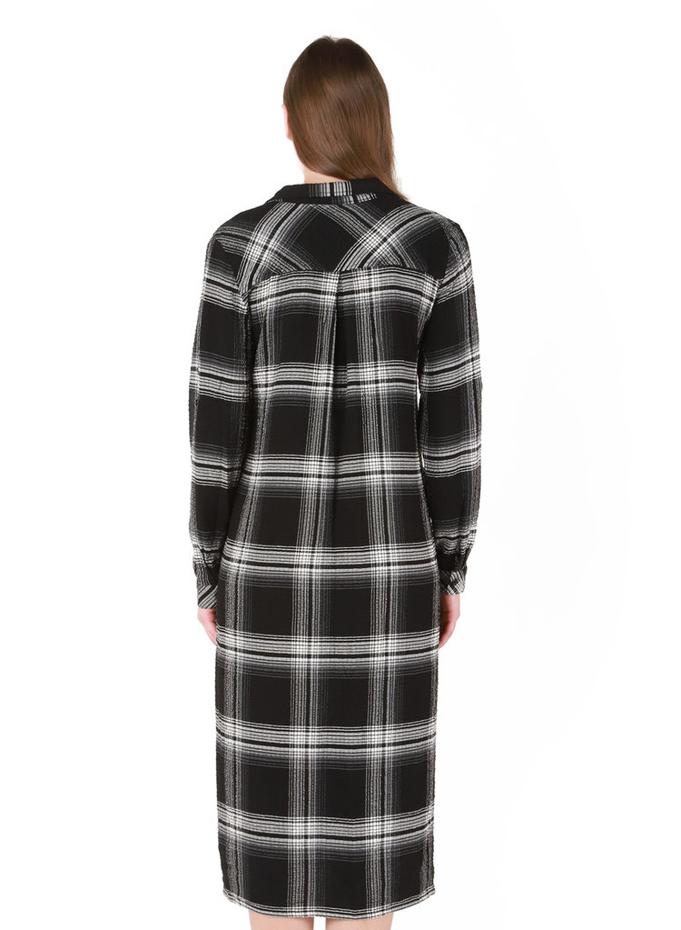 Black Tape Black Tape - Plaid Midi Shirtdress